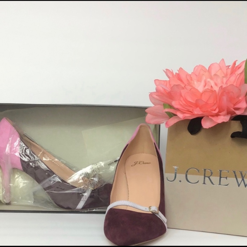 J. Crew Colorblock Pumps with Mary Jane Strap